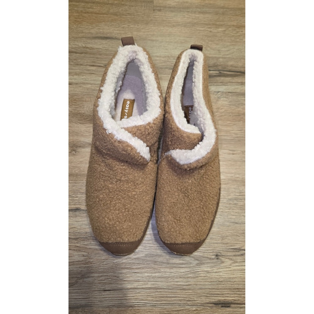 Easy Spirit women 10W Fleece Faux Fur Booties Setrippin2 Ankle Boot Slip On COZY